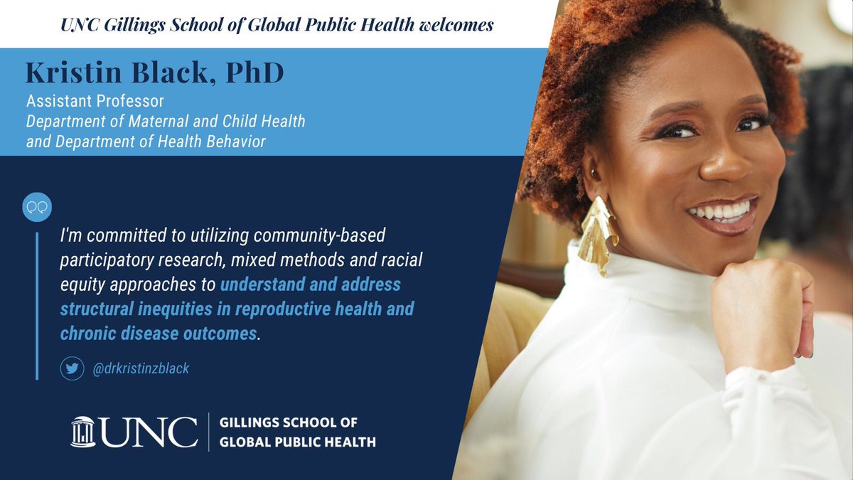 Kurt M Ribisl (@kurtribisl) on Twitter photo I am thrilled to announce that <a href="/drkristinzblack/">Kristin Z. Black, PhD, MPH</a> will have a joint appointment in the Depts of Maternal and Child Health as well as Health Behavior at <a href="/UNCpublichealth/">UNC Public Health</a>. Please give her a hearty welcome. I am thrilled to announce that <a href="/drkristinzblack/">Kristin Z. Black, PhD, MPH</a> will have a joint appointment in the Depts of Maternal and Child Health as well as Health Behavior at <a href="/UNCpublichealth/">UNC Public Health</a>. Please give her a hearty welcome.