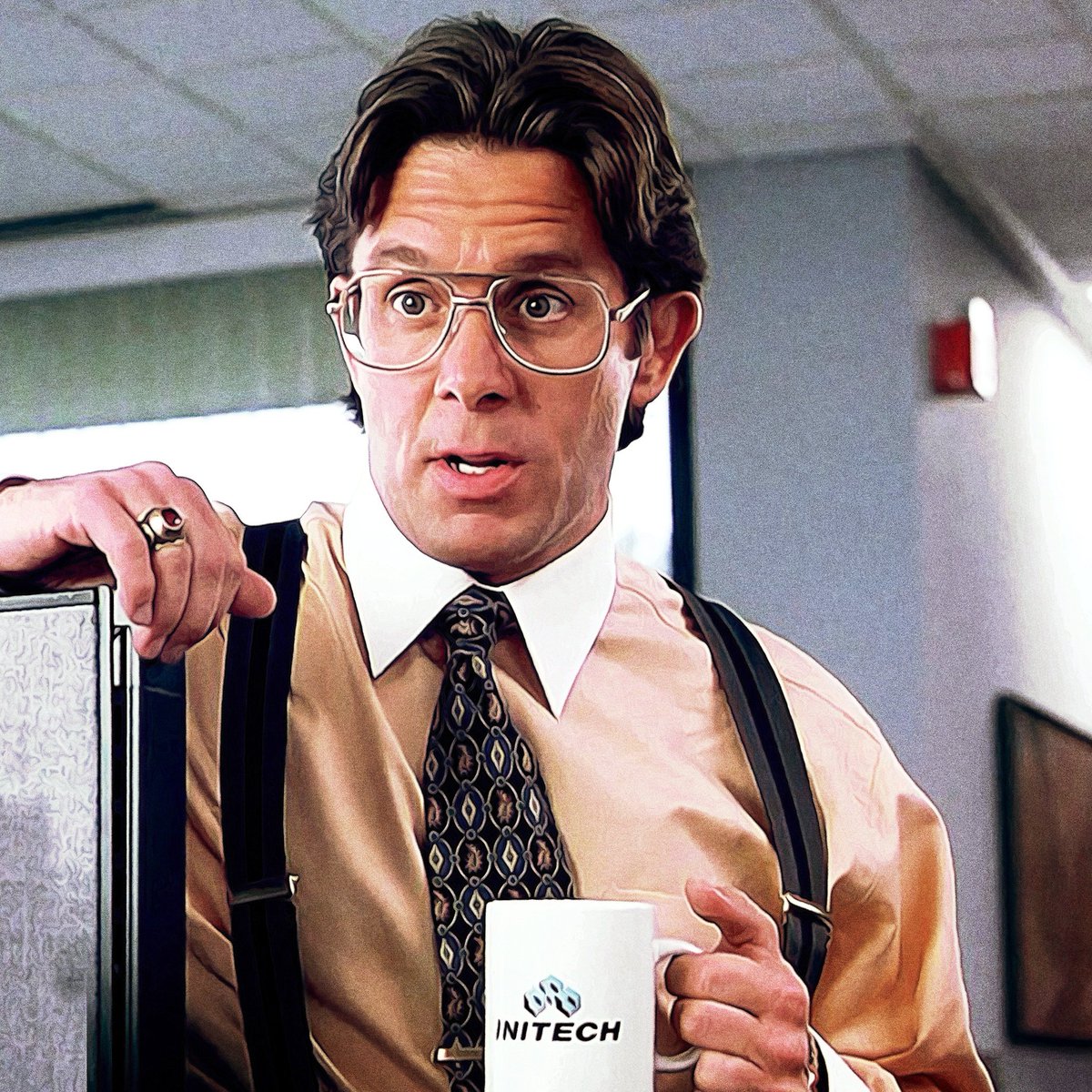 isoskramer's tweet photo. Trivia Time: Gary Cole kept the Earthforce Academy graduation ring he wore in Crusade, and wore it again in Office Space.

#Babylon5 https://t.co/l4cUIcFbed