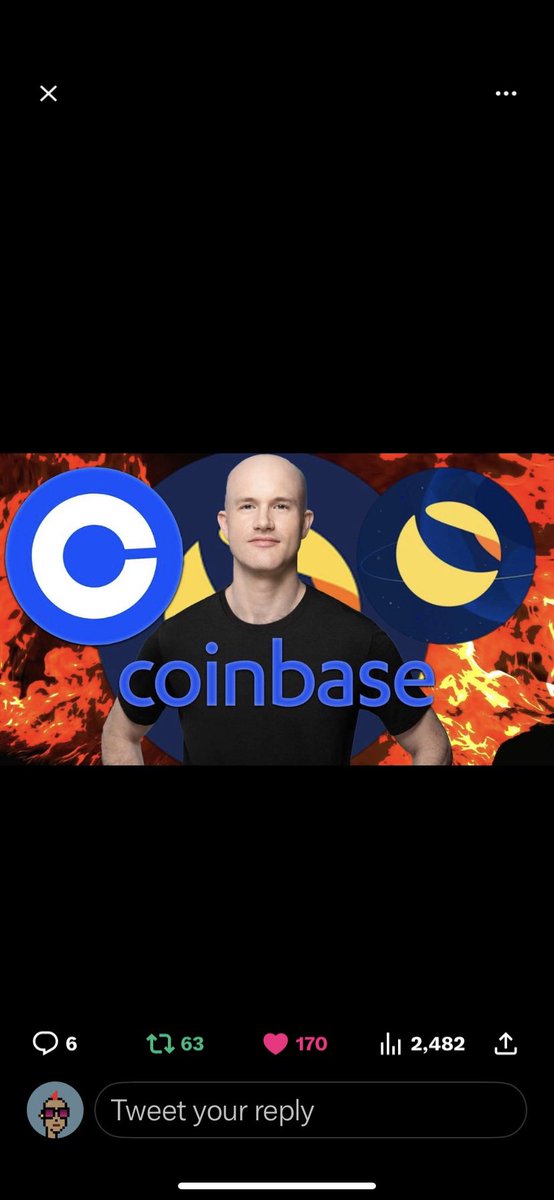 terra_army's tweet photo. #Coinbase should list #LUNC 

Re tweet and smash the like button if you want 

#LuncBurn  #LuncArmy #XRP #btc https://t.co/qOLkDbNhQG