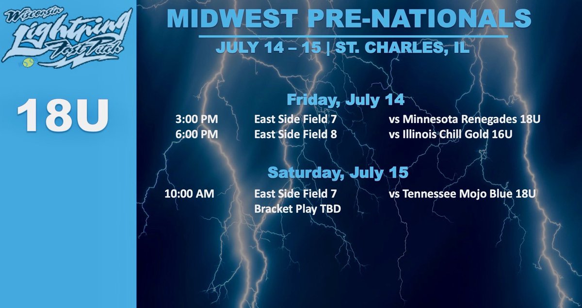 Come watch us play in St. Charles