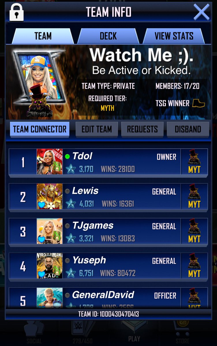 Watchmeteam's tweet photo. We Still have a few spots left 😊#WWESuperCard https://t.co/uo5W64VHCM