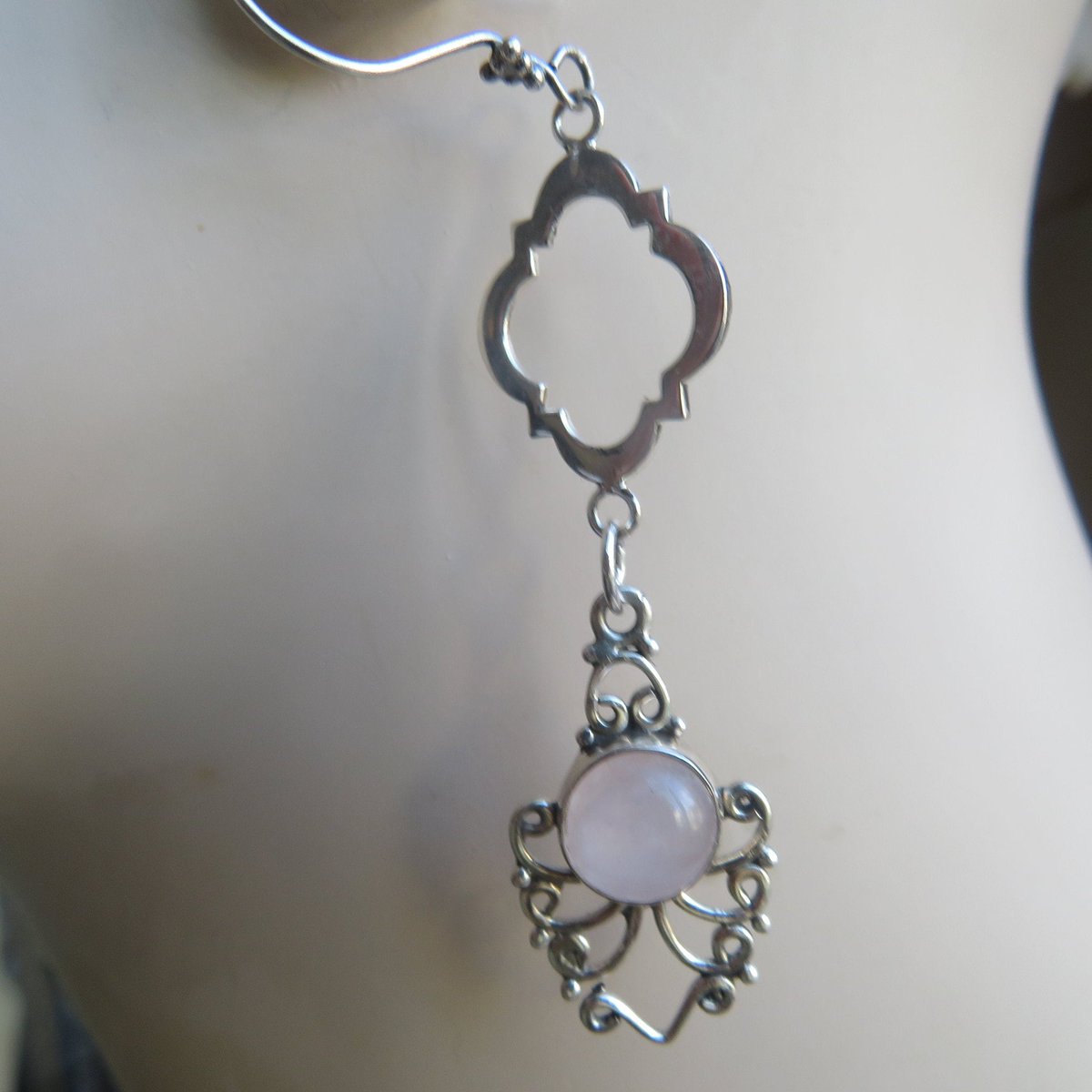 sobertj's tweet photo. Excited to share the latest addition to my #etsy shop: Natural Rose Quartz &amp; Sterling Silver 925 Dangle Earrings, 2 3/4 IN Long, Wt. 6.6 Grams https://t.co/BUxt2GDxlV #silver #circle #floral #pink #rosequartz #women #stone #earwire #artnouveau https://t.co/gINTuYpItS