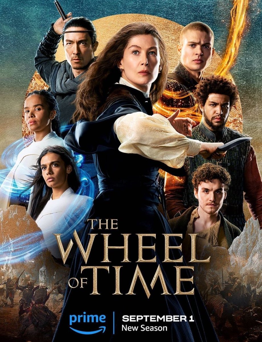 CINECONSMX's tweet photo. “La rueda del tiempo” regresa

Tenemos poster de la temporada 2 que  llega el 1 de septiembre en Prime Video.
#rosamoundpike #barneyharris #danielhenney #marcusrutherford #primevideo 
@primevideomx #laruedadeltiempo

🧝🏻‍♀️ https://t.co/lMkc41mb9S
