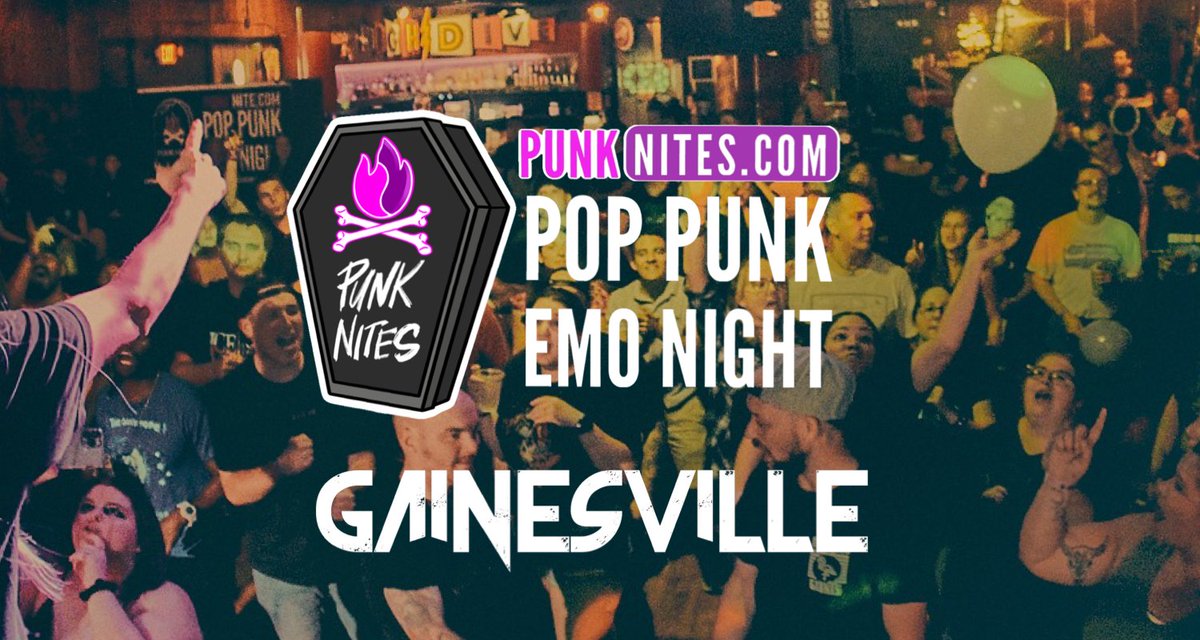 TOMORROW! <a href="/PunkNites/">PunkNites Pop Punk Emo Nights</a> Pop Punk Emo Night at High Dive! 4+ HOURS of your Favorite Pop Punk &amp; Emo Songs featuring awesome DJ sets PLUS live music from <a href="/DanceGhostDance/">Dancing with Ghosts</a>!

Get your tickets TONIGHT for ONLY $10! Price goes up tonight at midnight! Available at HighDiveGainesville.com