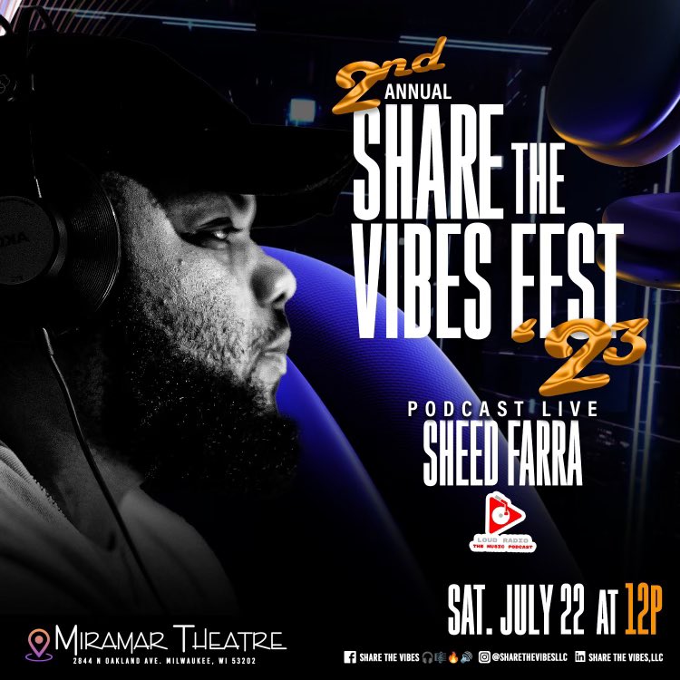 sheedfarra's tweet image. Running it back at Share the Vibes Fest this year! Get your tickets! #LOUDRadio #SharetheVibes  linktr.ee/sharethevibesl…