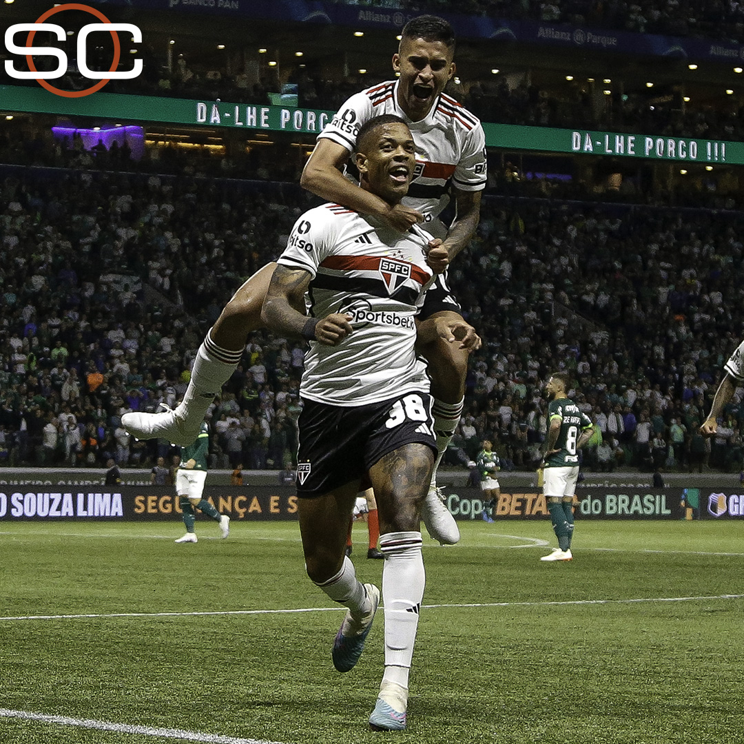 SC_ESPN's tweet photo. 🏆 SAN PABLO ES SEMIFINALISTA EN LA COPA BRASIL 

💪 El Tricolor ganó 2-1 (3-1 global) de visitante ante Palmeiras en el Choque Rey 

⚽ Caio Paulista y David. 🇺🇾 Piquerez abrió el partido 

❌ Le anularon un gol a 🇦🇷 Calleri

🔜 Aguarda por Corinthians o America Mineiro https://t.co/ayywVSzTI0