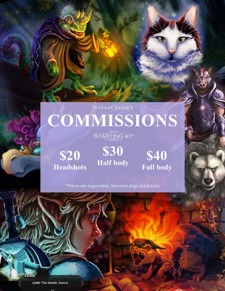 TeknoCheez's tweet photo. My digital art commissions are open! Please DM me if interested. I draw people, environments, anthropomorphic/furry, animals, and more! https://t.co/VMkofLzooM