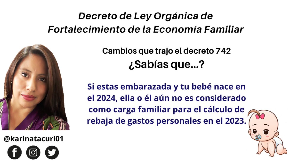 karinatacuri01's tweet photo. Decreto de ley orgánica de fortalecimiento de la economía familiar #contabilidad #tributacion #tributos #impuestos #sri #decreto742 https://t.co/PHFLYnRyPV