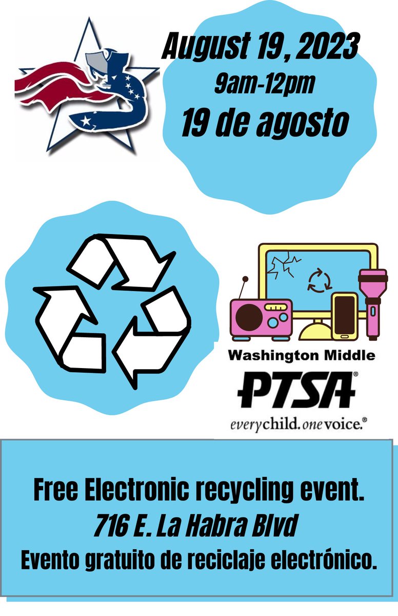 Cleaning out electronics? We have an upcoming Ewaste recycling event 8.19.23