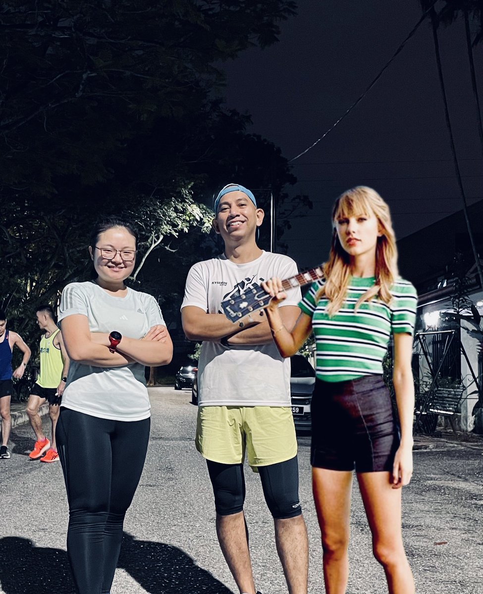 ajezzzzzzz's tweet image. Today I ran-walk with @taylorswift13 and @chxrmnjy_! 

#445AMSession @KyserunKrew