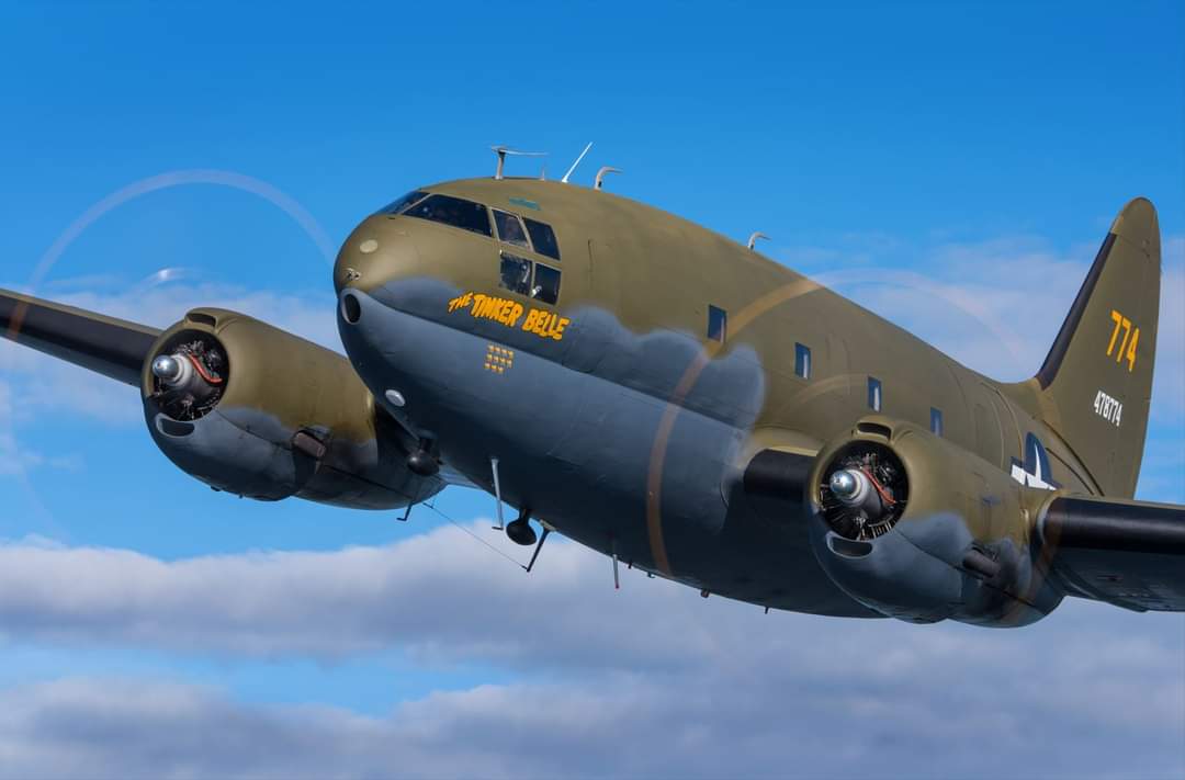 AvMuseumVB's tweet photo. The Museum proudly announces the acquisition of the Curtiss C-46 Commando, known as "The Tinker Belle!" 📷 Scott Slocum / https://t.co/6ILtdDQ58G  #C46 #C46Commando #WWII #TheHump #MilitaryAviationMuseum #Warbirds #LoveVA #VirginaBeach #Virginia #HamptonRoads #AvGeek #Aviation https://t.co/WBA2EZxoTF