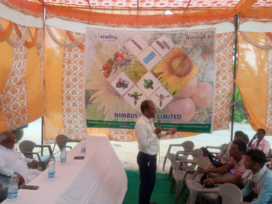 NimbusPipesLtd's tweet image. Capacity building initiative; team organised a farmer meeting and shared how water and plant nutrient have their crucial role in crop production.  #nimbuspipeslimited #PDMC #PEPipes #microirrigation  #growers @rpbreakingnews @1stIndiaNews @IsraelinIndia @RPYadav21 @PravinLath