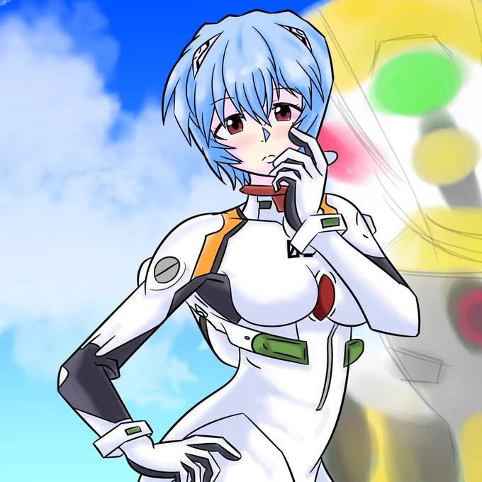 イラスト100枚描く企画 26枚目綾波レイ #イラスト企画 #エヴァンゲリオン #絵柄が好きって人にフォローされたい 