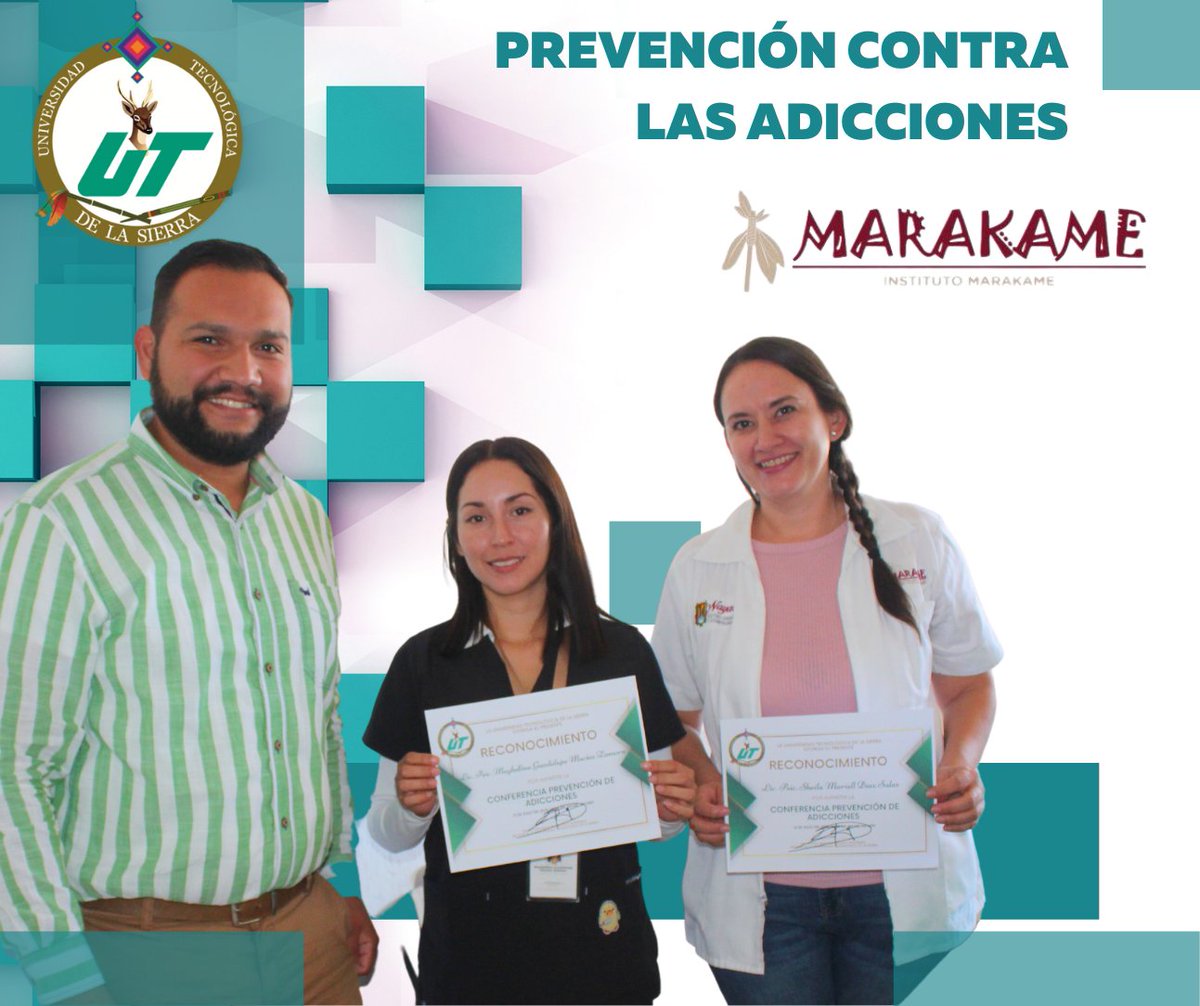 El Instituto Marakame cierra su ciclo de conferencia denominada, “Prevención Contra Las Adicciones” completando el 100 % de  alumnas y alumnos de la Universidad Tecnológica de la Sierra en el cuatrimestre mayo-agosto del 2023