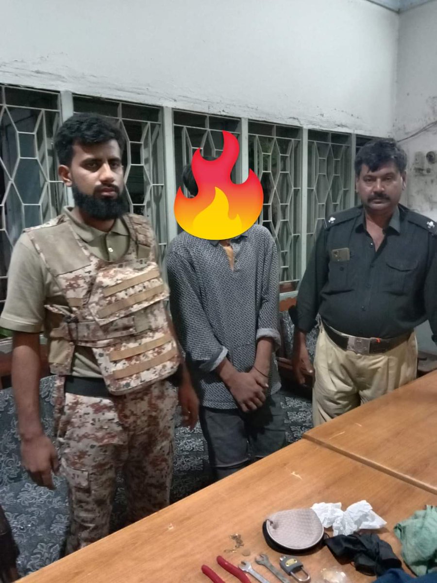 drhassanauj's tweet photo. Thanks to Dr Moiz Khan and whole Watch And Ward ( #SecurityOffice ) of #UniversityOfKarachi for catching this Thief who had stolen batteries of multiple cars including mine as well, in University of Karachi. Really #Thankful https://t.co/NSAQ52xrwm