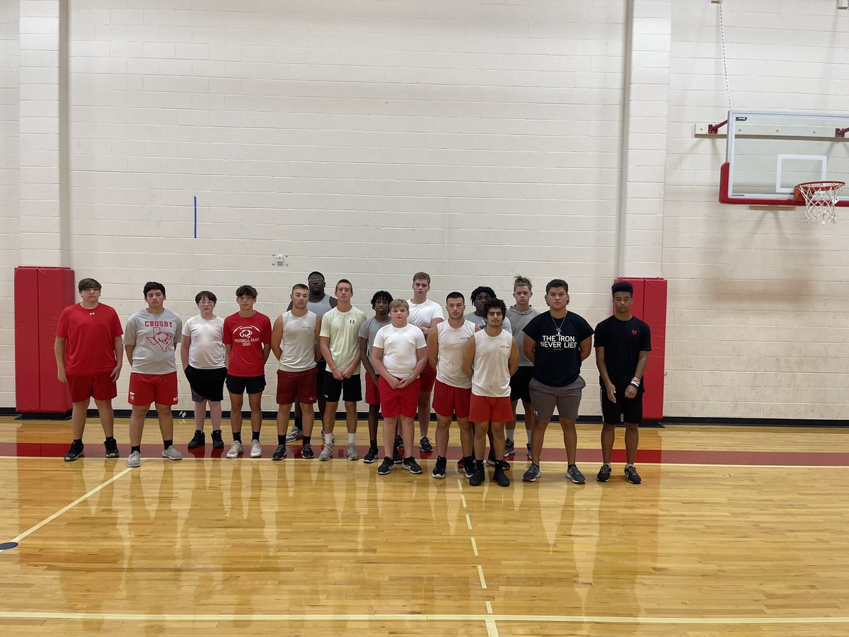 Joe Willis (@coachjoewillis) on Twitter photo Another solid week of work for <a href="/Crosby_CougarFB/">CrosbyCougarsFB</a>โผ๏ธ Congrats to our #CougarPeakPerformers๐ฅ and always appreciate our #All4Qtrs guys who have perfect attendance for this summer! #CougarUp๐บ Another solid week of work for <a href="/Crosby_CougarFB/">CrosbyCougarsFB</a>โผ๏ธ Congrats to our #CougarPeakPerformers๐ฅ and always appreciate our #All4Qtrs guys who have perfect attendance for this summer! #CougarUp๐บ