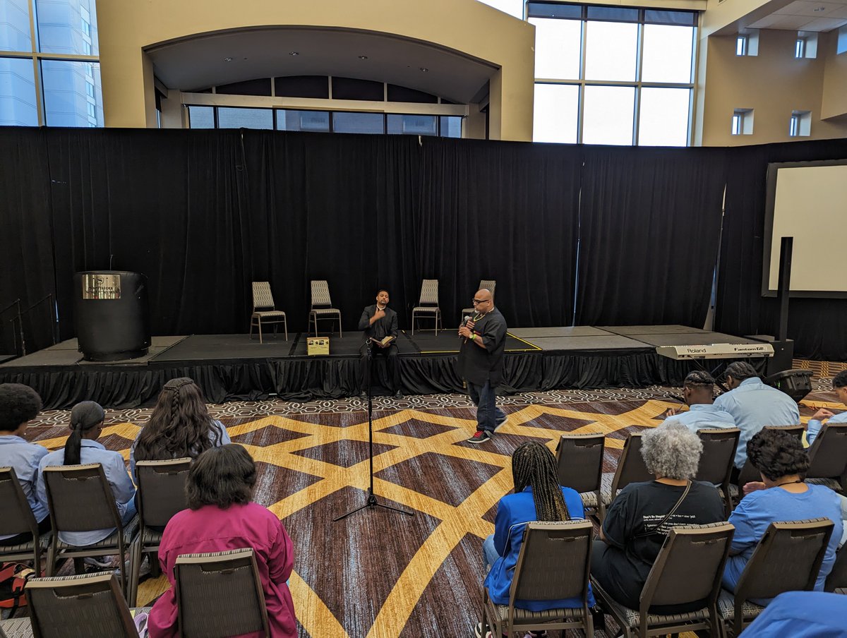 natemup's tweet photo. "You, according to Jesus, are a gift from God the Father."

Fr Josh Johnson of Baton Rouge addressing hundreds of Black Catholic youth from the Knights of Peter Claver &amp; Ladies Auxiliary. National convention taking place this week in New Orleans.

Stream: https://t.co/lLtJo9vZY8 https://t.co/Mqyc3JEwmi