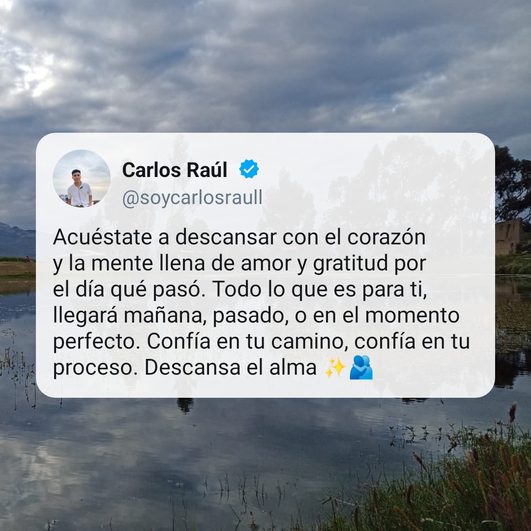 AgustoRal3's tweet photo. Acuéstate a descansar con el corazón lleno de amor ❤️
.
.
.
.
.
#frasesdeamor #motivacion #escritosdeamor #escritos #consejos #consejosdeldia https://t.co/4EIBgP9Qe4