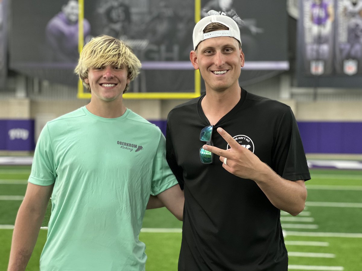 So proud of <a href="/kylelemmermann1/">Kyle Lemmermann</a>   He’s trained with me every Sunday for the last 4 years. Now he’s going to the best school in America to beat all of my <a href="/TCUFootball/">TCU Football</a>  records😂. It’s officially not a hobby anymore…