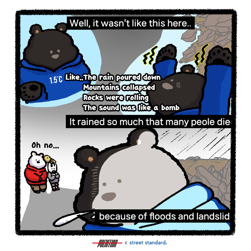 pollution_1029's tweet photo. EP.14 Black Polar saved people 💪
Don’t misunderstand🥲

#폴루션 #스트릿스탠다드 #샵1029 #pollution #streetstandard #shop1029 #polar #noname #flood #drawing #illustration #webtoon
https://t.co/LSkXI0YIRR
https://t.co/vfoXPeiaId
https://t.co/TuTl0kRD68 https://t.co/cc7dcWGRN9