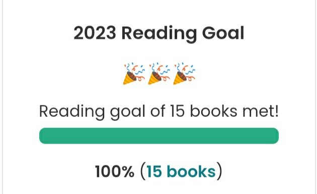 i reached my reading goal <3