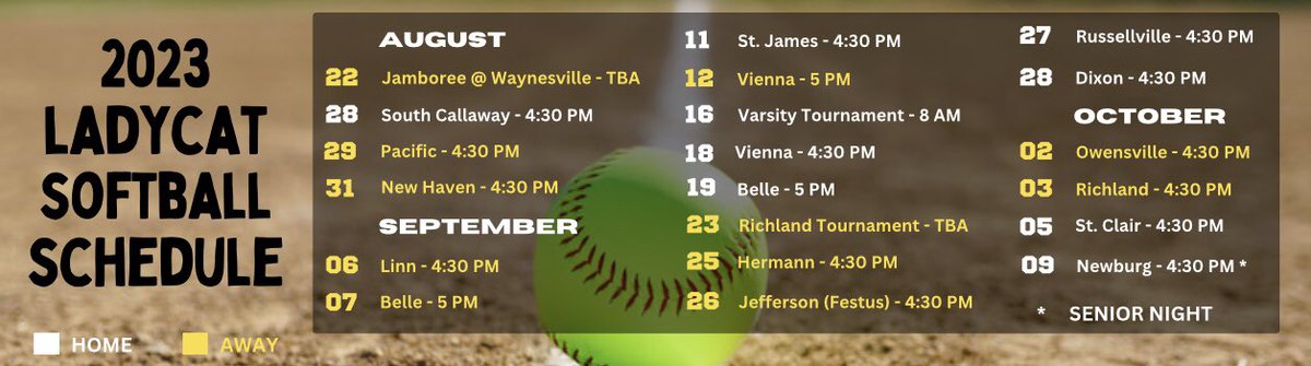 CubaHighSchool's tweet photo. Cuba HS Fall Athletic Schedules https://t.co/wBaOvXcRQ2