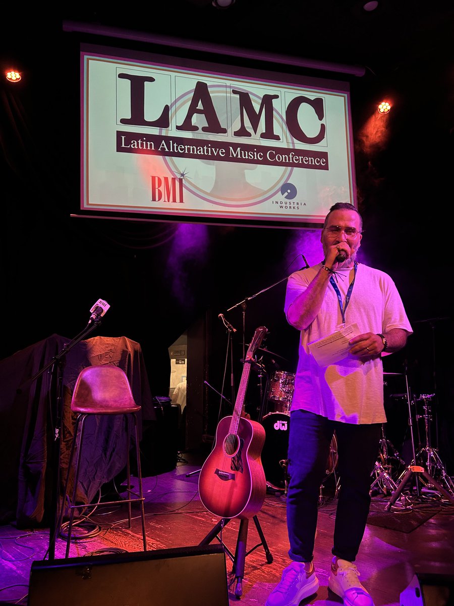 bmi's tweet photo. Our very own @mrmalverde opening tonight’s @theLAMC showcase at @dromnyc! 🎶✨ #BMILAMC #BMIFamilia #LAMC https://t.co/LyGH3ypVS0