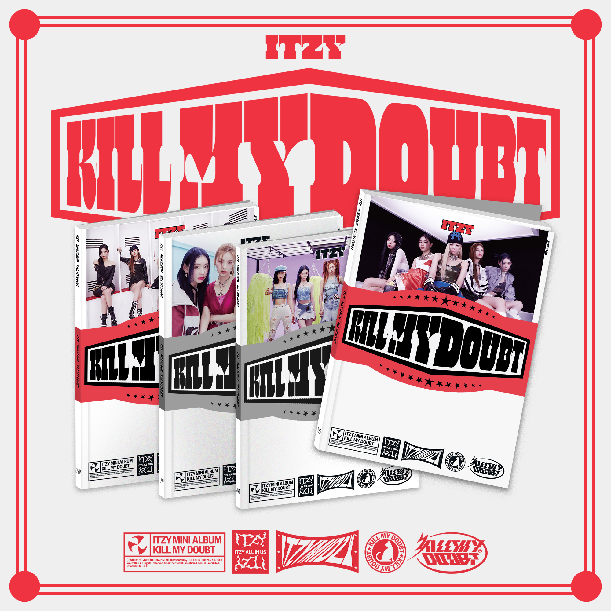 【新品未開封】itzy  アルバム KILLMYDOUBT　メンバーサイン入り