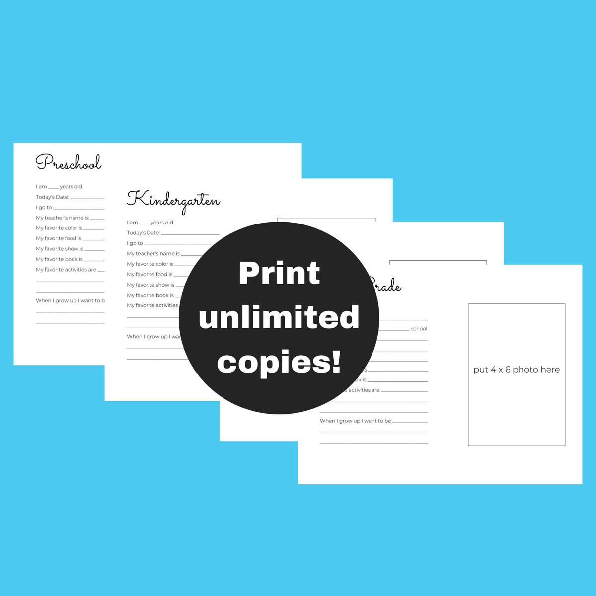 morganblvd's tweet photo. New! School Year Keepsake Memory Sheets 🏫🍎https://t.co/jJeP1s9CBB #preschool #education #printables #organization https://t.co/NxAYKrd2WY