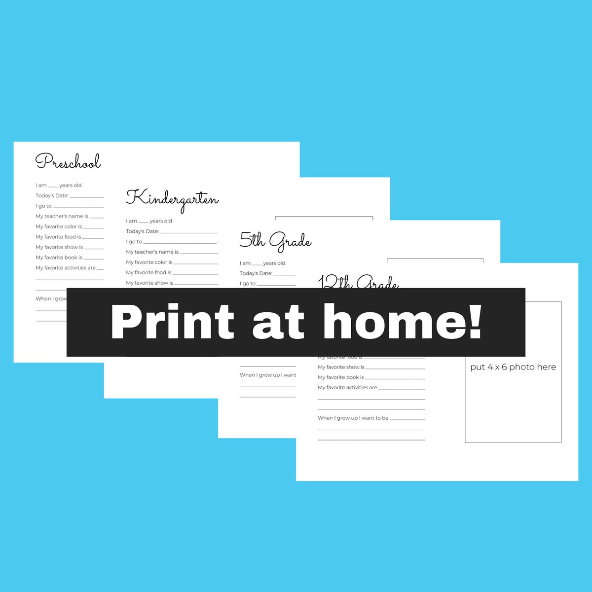 morganblvd's tweet photo. New! School Year Keepsake Memory Sheets 🏫🍎https://t.co/jJeP1s9CBB #preschool #education #printables #organization https://t.co/NxAYKrd2WY