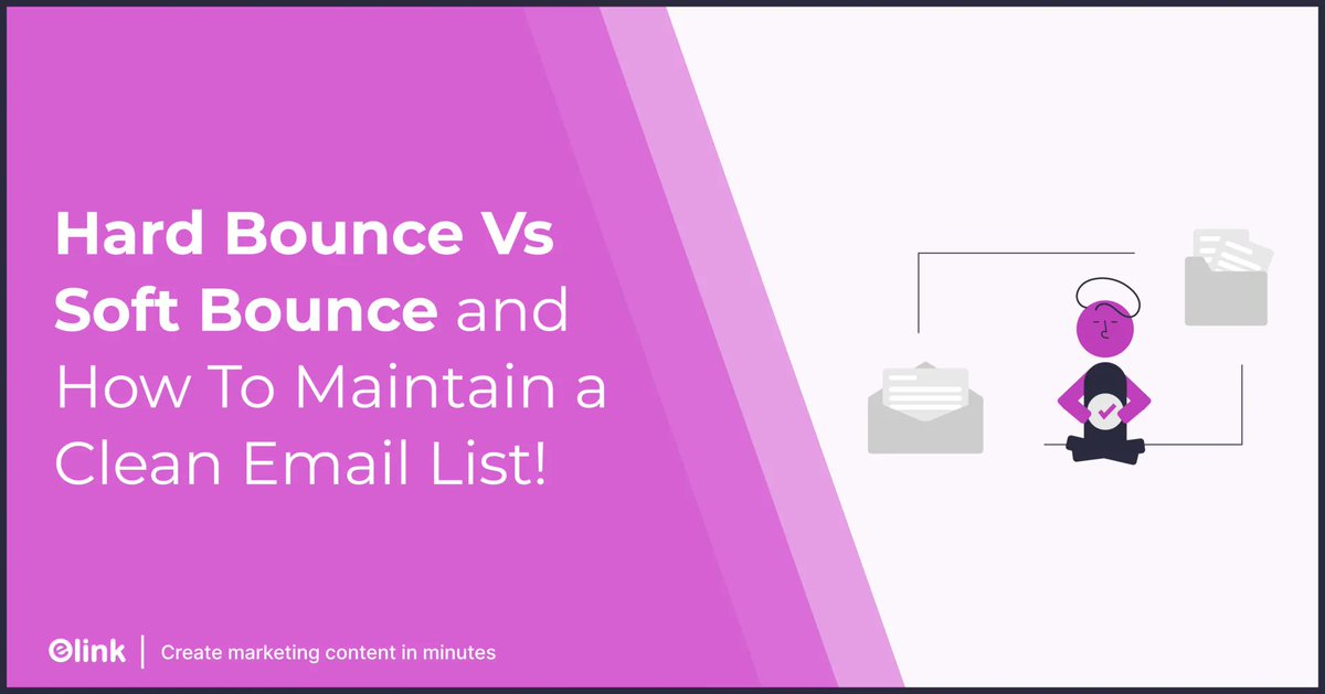 elink_io's tweet photo. Is your email doing a bouncy castle impression? 🏓📥📫 Learn the difference between soft and hard bounces with https://t.co/0Z24fRrQW2! 🎯📧
#EmailBounce #EmailDelivery #MarketingTips #EmailMarketing
https://t.co/XVsWTit1za https://t.co/CX1sZTDJE5