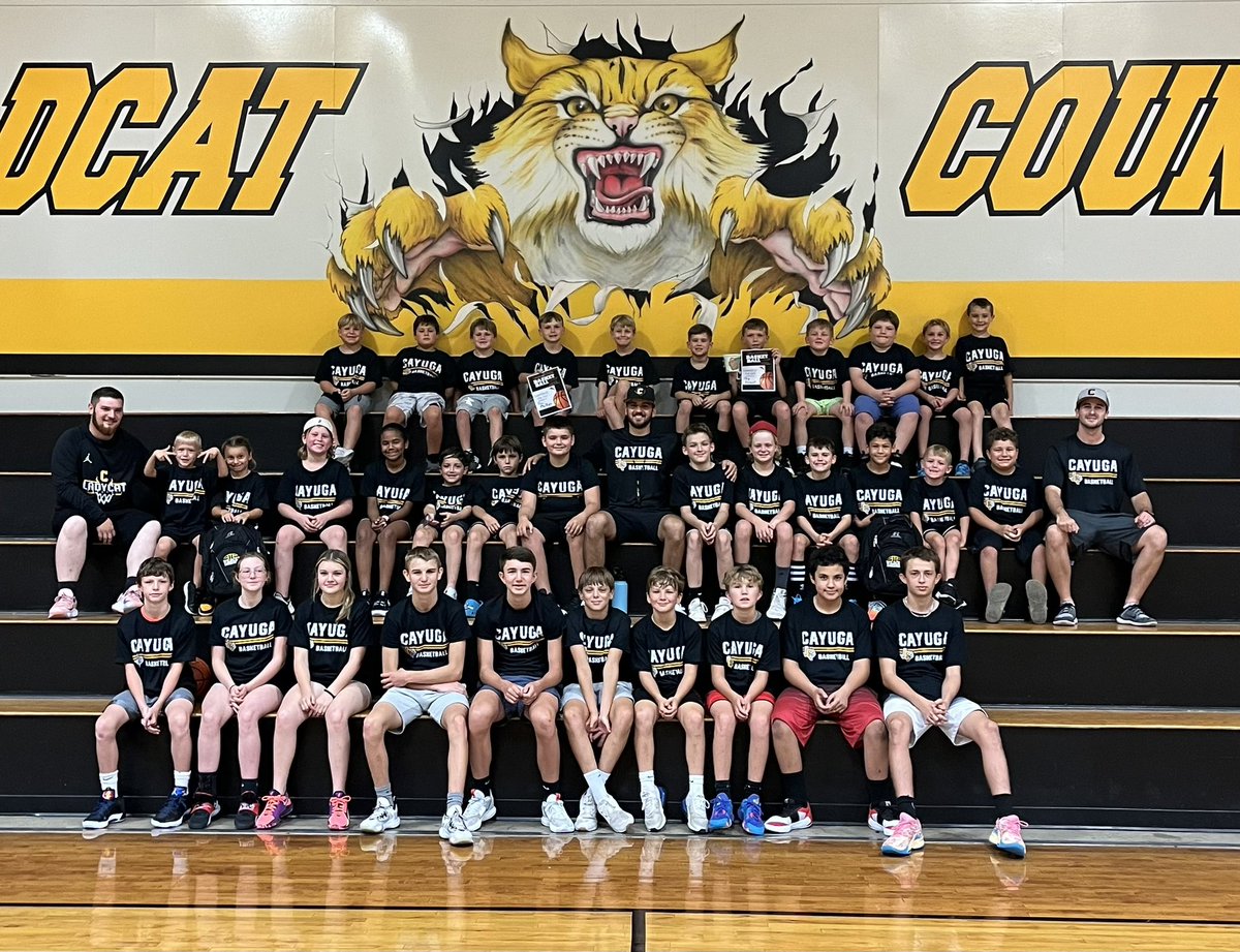 CayugaBBall's tweet photo. What a camp!!! These kids competed and took advantage of an opportunity to get better! I’m so proud of all of them! Congratulations to our Campers of the Day for all 3 days and our Overall Camp MVPs! Huge thank you to everyone who helped in making camp a big success! #LetsHoop https://t.co/XMW7KGKbTR