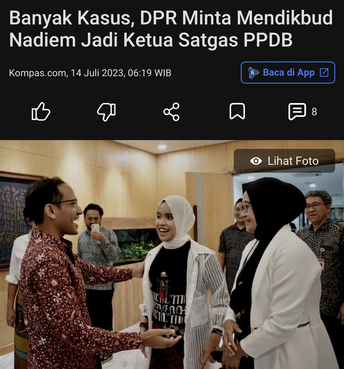 Pertanyaannya, bukankah Menteri juga memiliki kewenangan mengenai PPDP apalagi di bawah Kemendikbud. Apabila ada satgas lagi, pasti akan ada anggaran baru lagi. Seharusnya memaksimalkan yang sudah ada. #JernihMelihatDunia #Kompasiana
