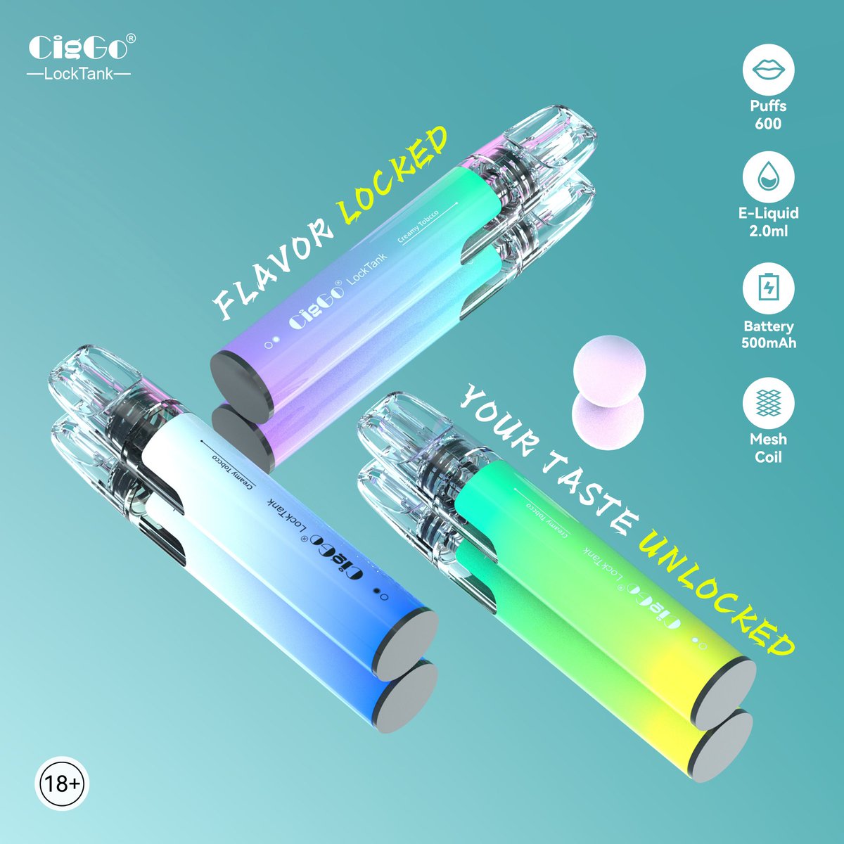 CigGo LockTank 600 Puffs Disposable Vape Pen, New Tech and New Trend! 
#vape #vape_market #vaporizer #600puffs #elfbar #vapeuk #vapeusa #vapede #vapepl #vapefr #vapees #vapewholese #vapefactory #vape #cbd #cbdvape #delta #420vape #vapecartridge #cbdcartridge #ᴛʜᴄ #deltavape