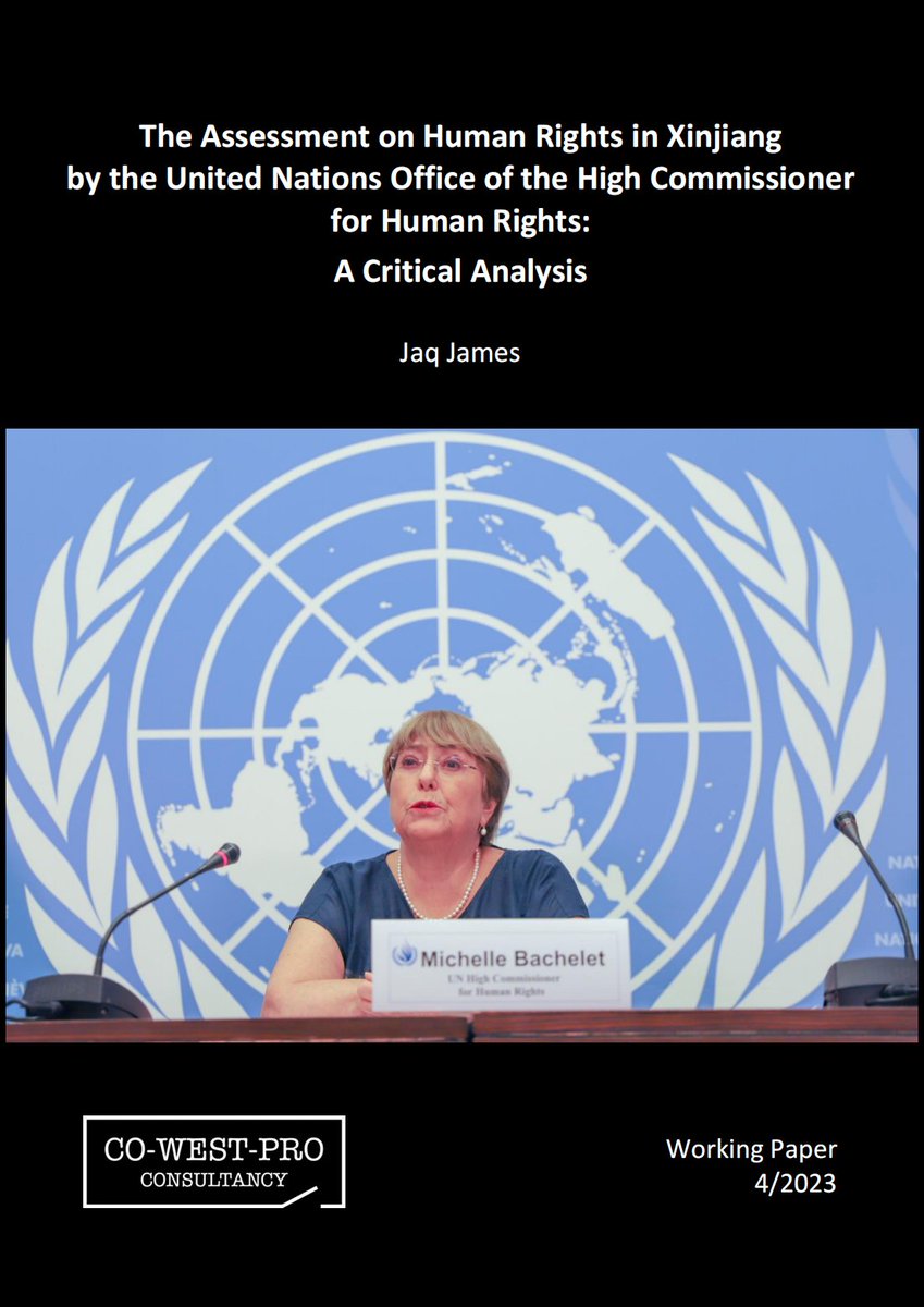 JaqGeoLaw's tweet photo. CO-WEST-PRO Consultancy's working paper on the UN OHCHR report about Xinjiang is finally out: https://t.co/U7cFBE7dZ2. https://t.co/ZFny2FEKgl
