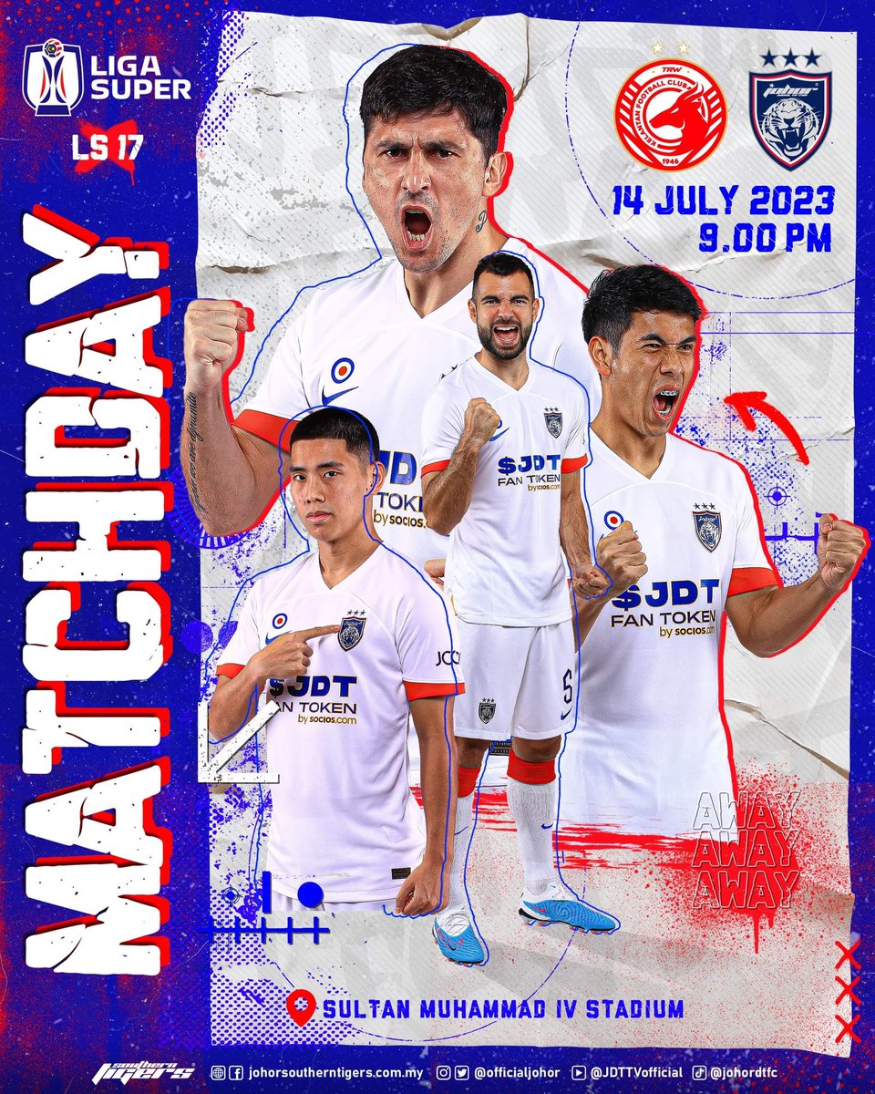 OfficialJohor's tweet photo. It's matchday!

⚽ KELANTAN vs JDT
🏆 Liga Super 2023
🏟 Sultan Muhammad IV Stadium, Kota Bharu
🕘 21:00

#KELvJDT
#LigaSuper2023
#WhatCanYouDo
#LuaskanKuasamuJohor
#JDTforAll https://t.co/qF9rAjqBs7