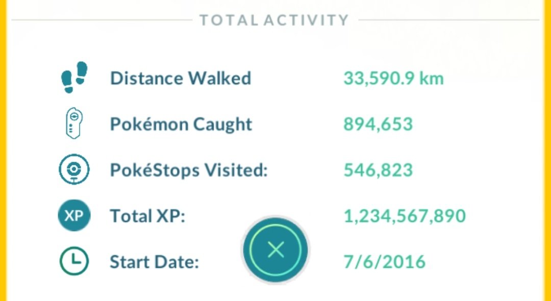 uberjudgement's tweet photo. Was really forward to hitting this number for a while 😁😁😁 #pokemongo #cleannumbers #icancount https://t.co/wdx1PVgWxB
