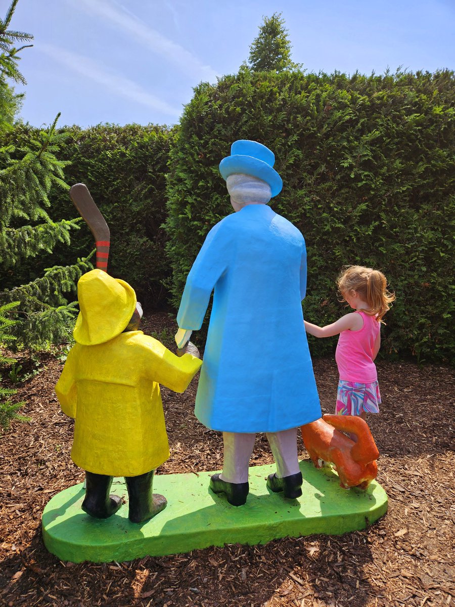 Today I took my granddaughter to <a href="/KingsbraeGarden/">Kingsbrae Garden</a> in beautiful St Andrews by the See. She fit right in!