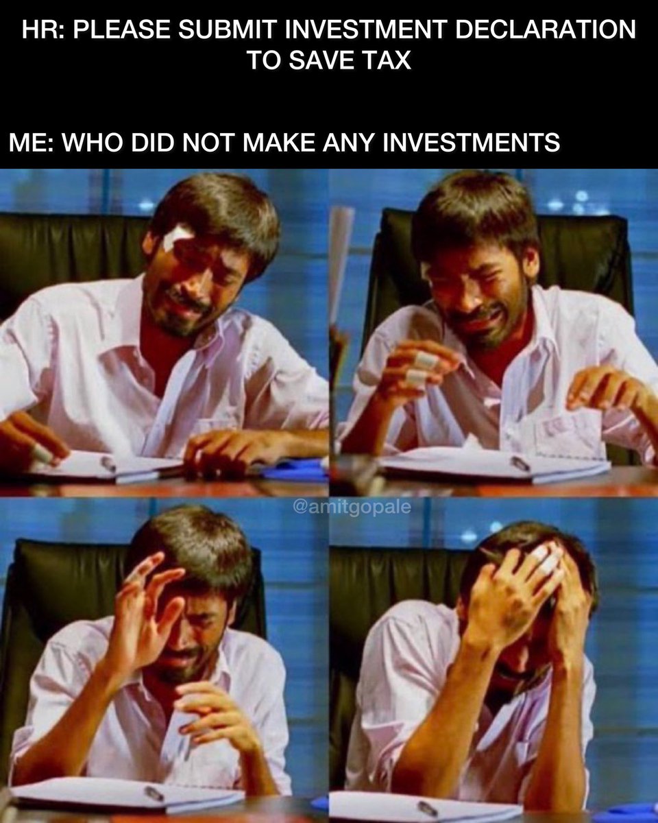 amitgopale's tweet photo. TIP: Make small investments monthly varna katega 😂😂🙌🏻🙏🏻 

 #corporatelife #memes #taxation #investments https://t.co/RqRlp2afCp