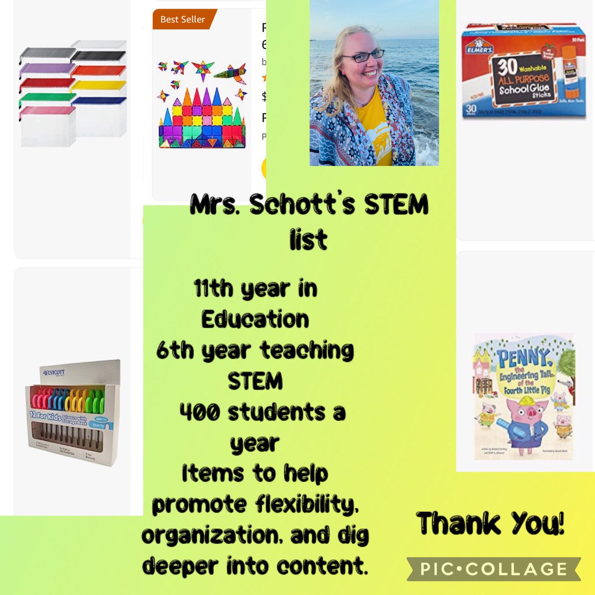 MissHoth's tweet photo. @KathrynSLong2 Thanks for the opportunity to share! This will be my 6th year as a STEM teacher at a title 1 school. Looking for items to help stay organized and help dig into content more. Thank you for anything you can help with! 

https://t.co/gu20fUsP6R https://t.co/dDRPCWc2ZW