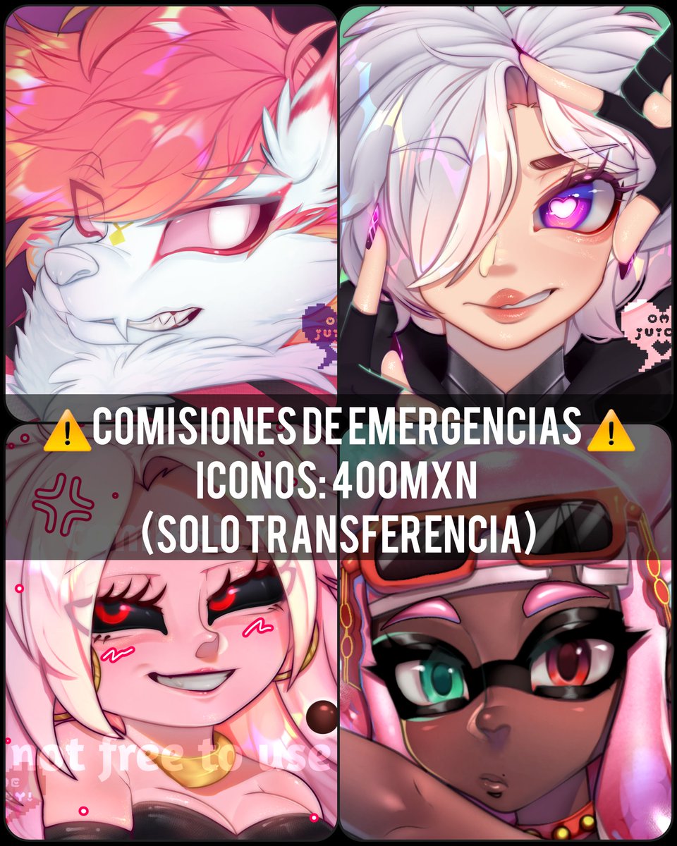 ⚠️COMISIONES DE EMERGENCIA⚠️

NECESITO QUE ME AYUDEN ESTA VEZ! HAGO COMISIONES DE EMERGENCIAS ALMENOS
 ⚠️1 ICONO Y 1 HALFBODY ⚠️

Aquí en Twitter no puedo poner muchos detalles pq no admite mucho texto 😿
Así que si pueden compartir me ayudarian muchísimo 🥹
De preferencia BBVA
