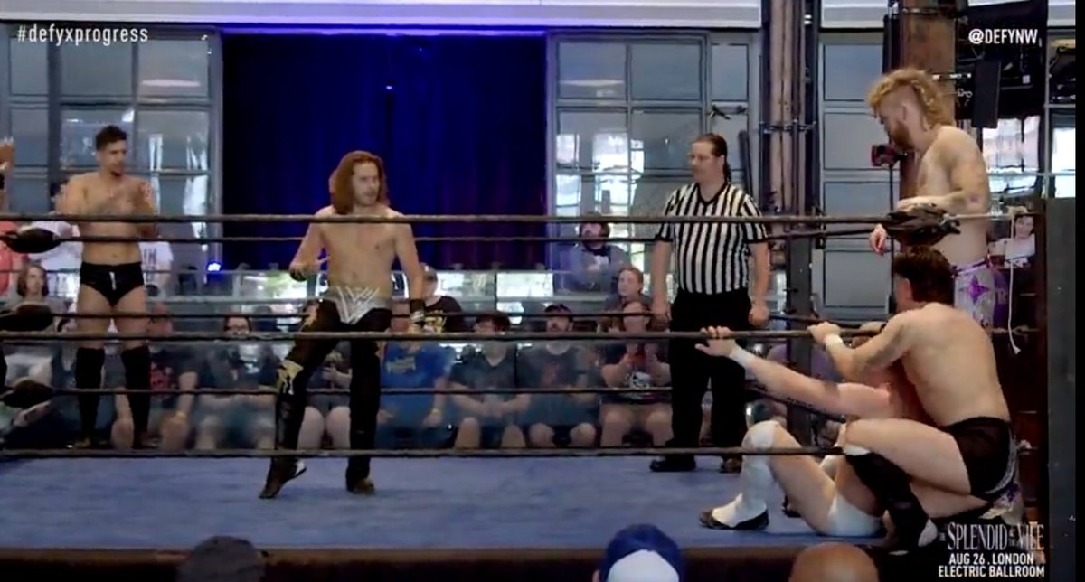 scottyda78's tweet photo. Now #defyxprogress
Sovereign v Banks,Vertigo and Psycho Mike https://t.co/6McyNE5v1O