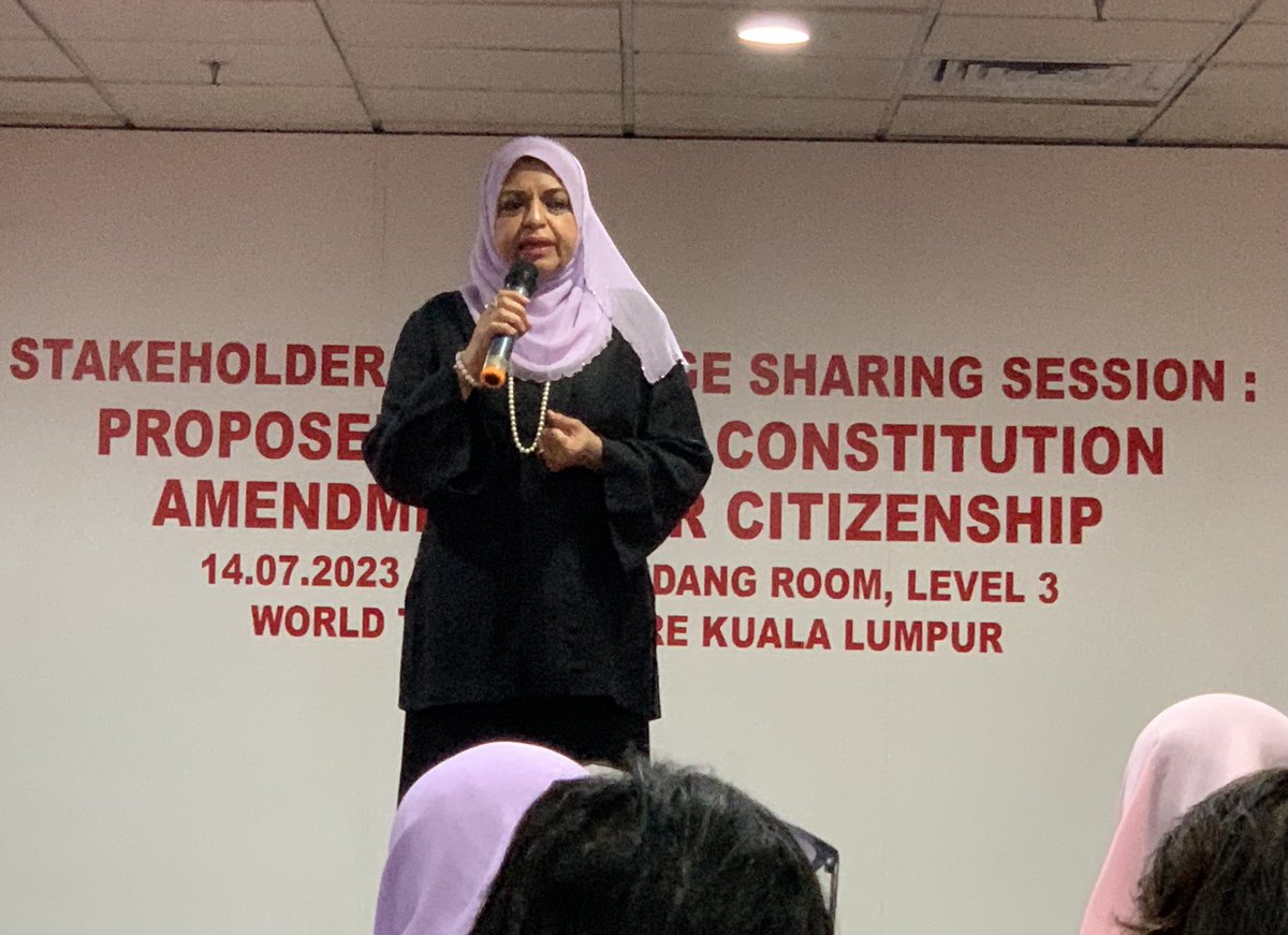 ChachaSiu's tweet photo. Stakeholder Knowledge Sharing Session: Proposed #FederalConstitution Amendments for #Citizenship this morning with #hawahak this morning 14.7.2023. #statelessness #childrights @AinieHaziqah @ramalo_maalini @anakcelup https://t.co/BuZFur0mJO