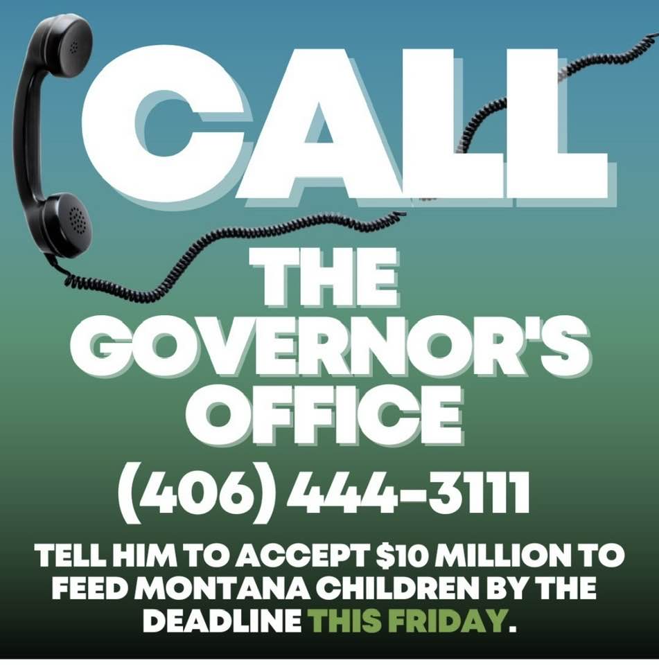 Montana residents: If you have not done so already, please call the office ASAP! Thank you.