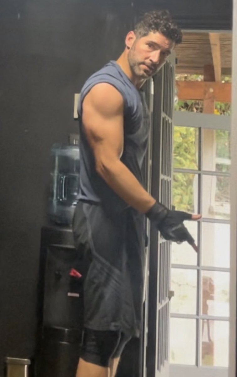 Visiting with friends and their home gym is inviting.