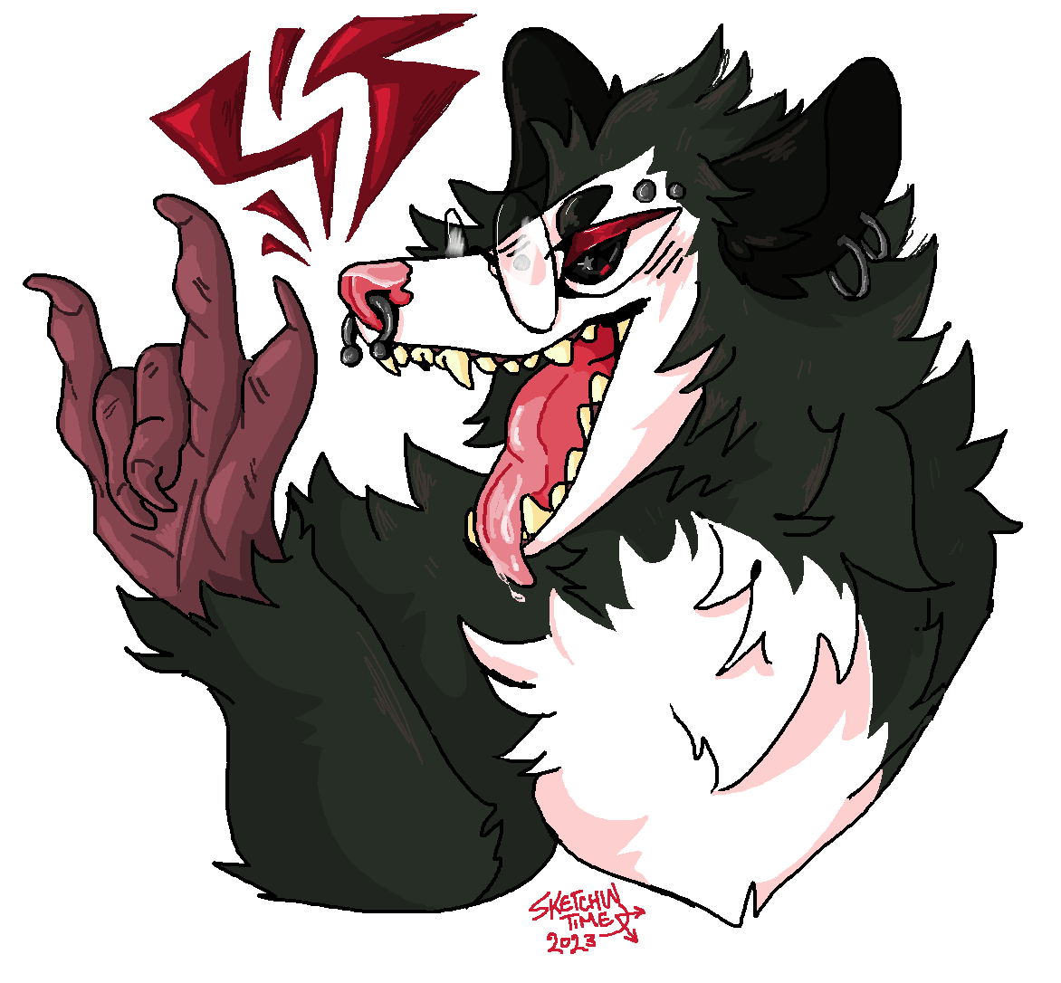 UntilDover2001's tweet photo. Rockin-Possom for @bug_brawler ! I had a ton of fun with this wild lookin Critter <3 Thank you so much for commissioning me ! https://t.co/aBZmxXpWRM
