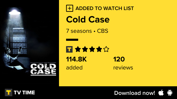 UeslleyMT's tweet photo. I've just started following Cold Case https://t.co/4Mboca8ass #tvtime https://t.co/5MnDmau2eV