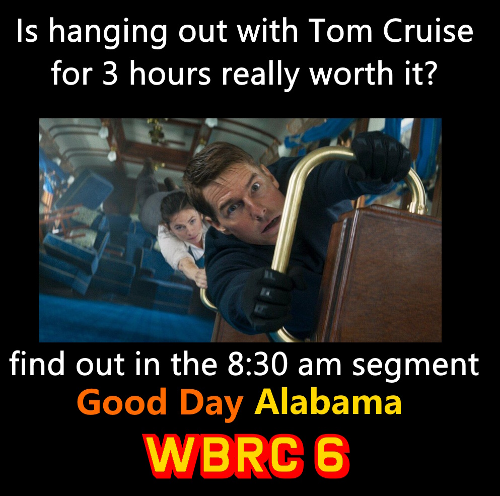 #MissionImpossibleDeadReckoning review in the 8:30 am segment <a href="/WBRCgoodday/">Good Day Alabama</a>