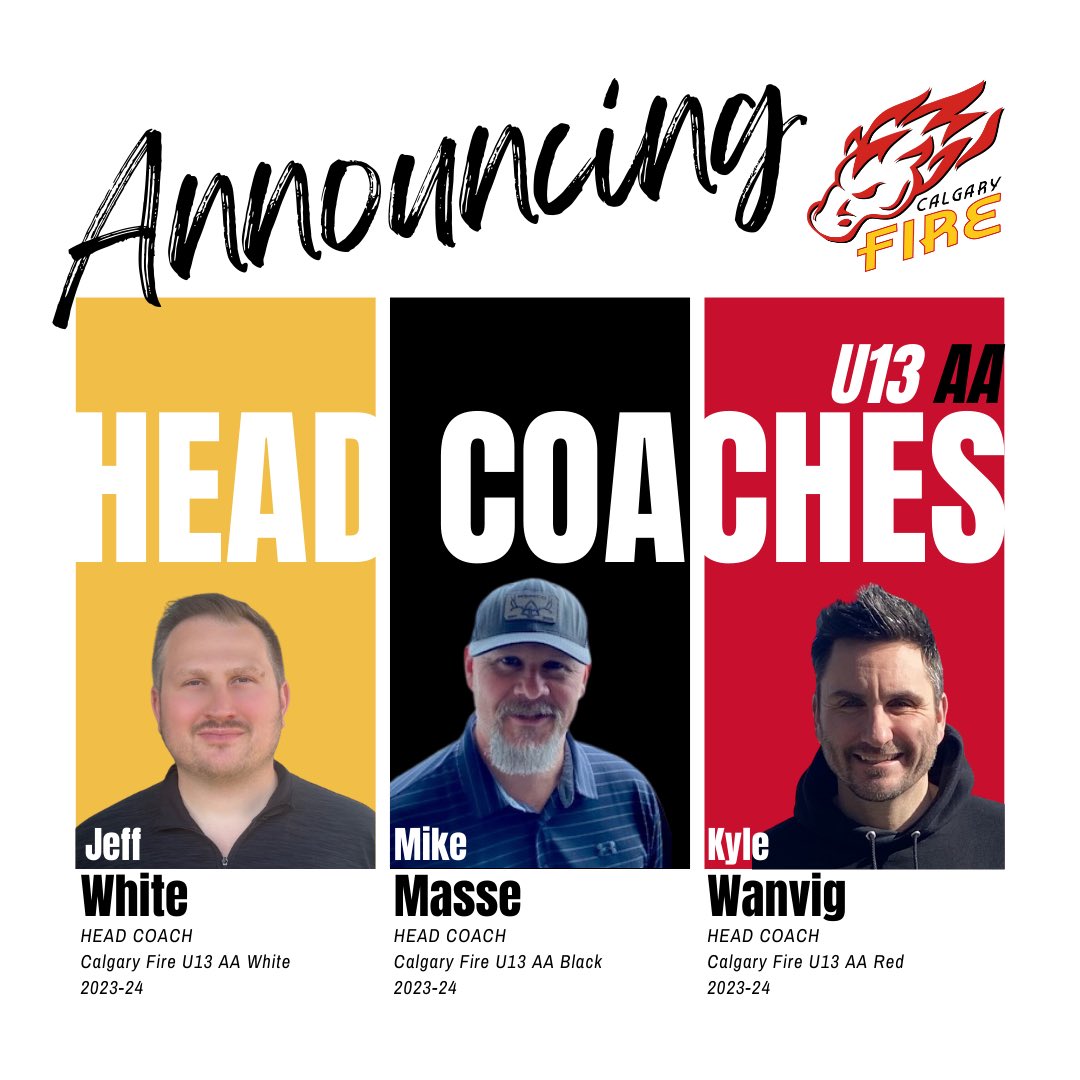 Welcome to the Calgary Fire, coaches! 
Visit our instagram page to get to know them🔥