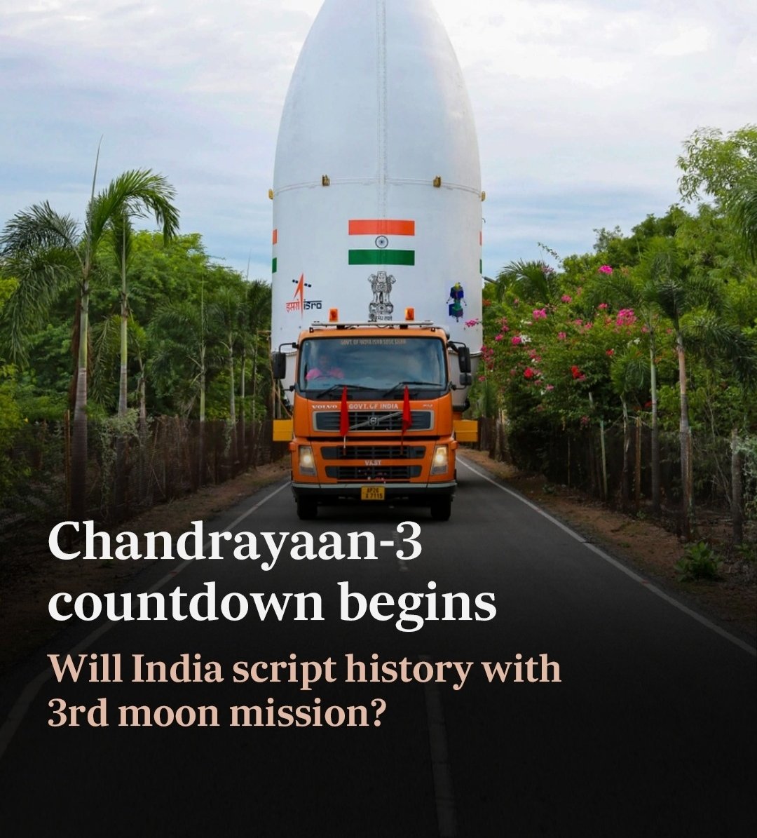 PSU_Gkp's tweet photo. All eyes are on the highly- ancipeted launch of #Chadrayaan3 mission by Indian space research organisation (#ISRO) for which the countdown has began

Scheduled to lit off at 2:35pm today from Satish Dhawan space 🚀 center Andhrapradesh #Sriharikota.

Jai Hind Jai Bharat 🫡 https://t.co/mBbXMqtAxW